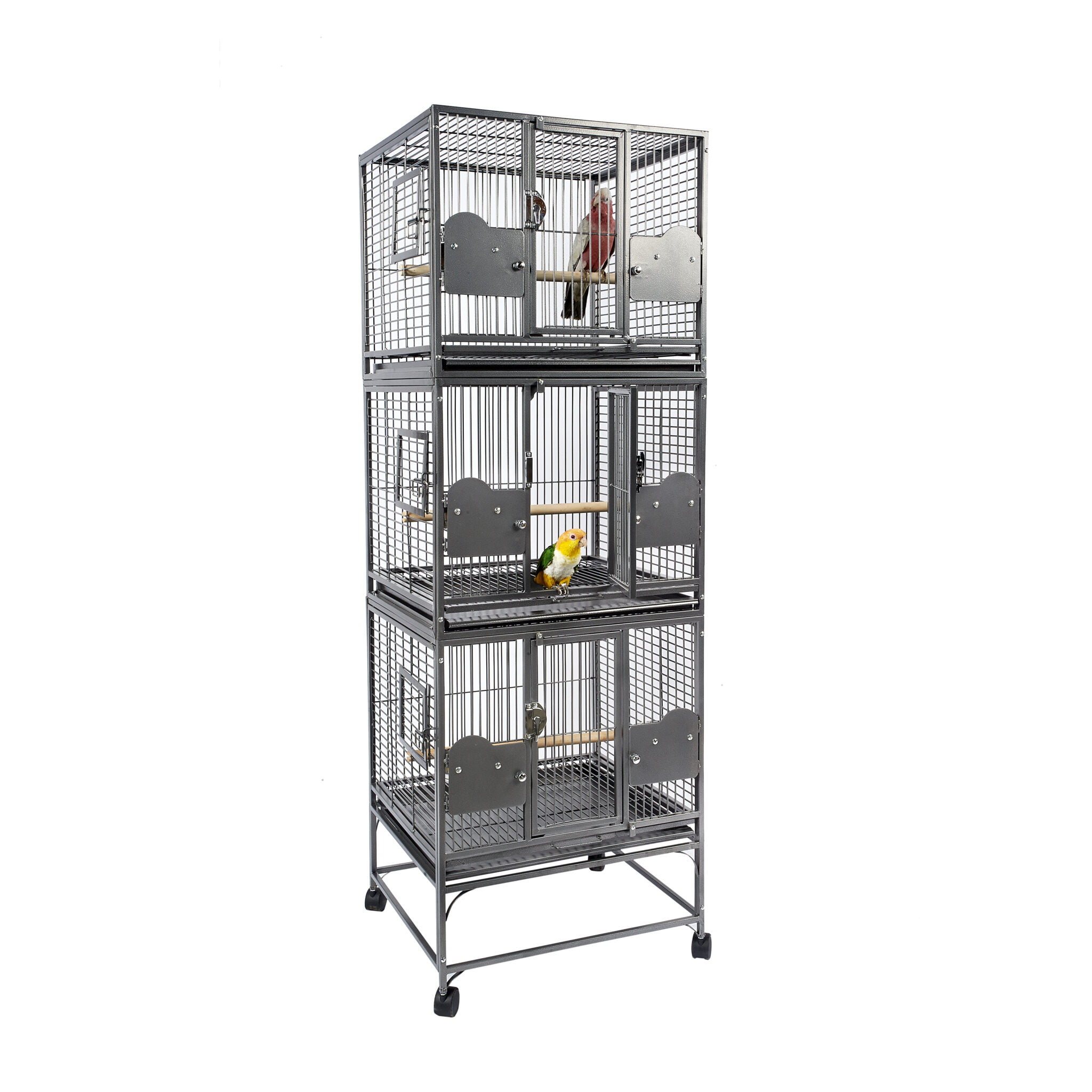 Rainforest Parrot Triple Bird Cage / Breeding cage 2701 - Everyday Pet ...