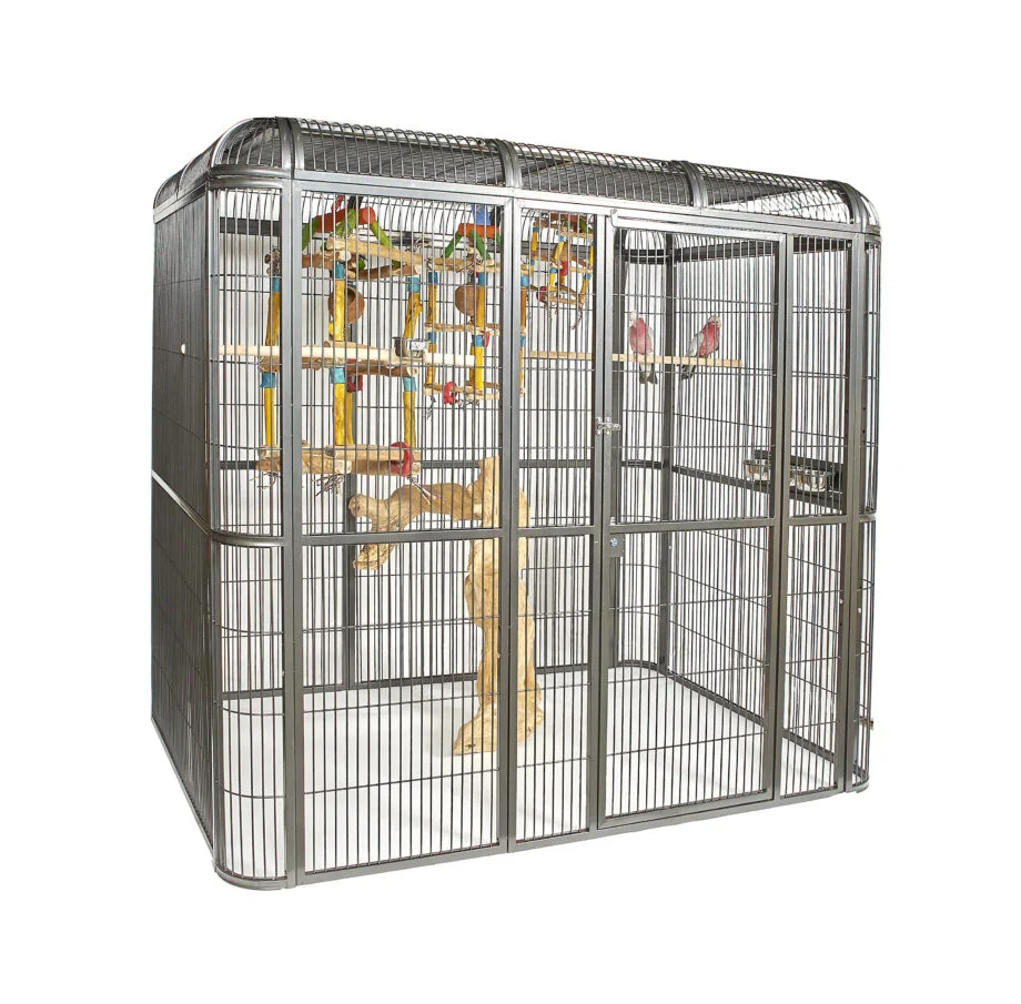 View of Rainforest Parrot Aviary / Flight 1516 - Everyday Pet Cages