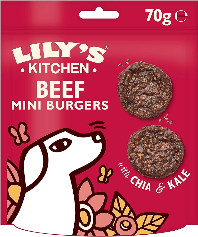 Lily's Kitchen The Best Ever Beef Mini Burgers Natural Dog Treats 70g