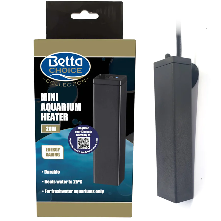 Betta Choice Mini Aquarium Heaters for Nano Fish Tanks 20w Everyday