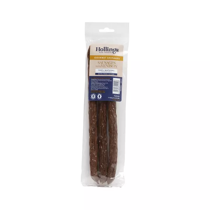 Venison Sausages 3 pack Dog Treat Everyday Pet Cages