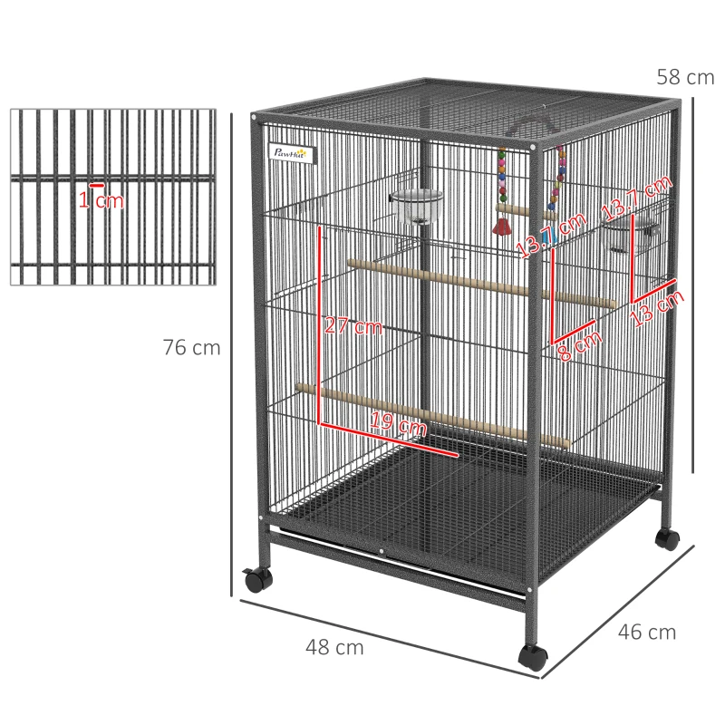 Curated visual reference: Gallery Detail: Bird Cage Budgie Cage Stand For Small Birds Includes Swing